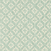 Asher Tendril Blue Slub Linen Natural