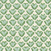 Benton Tendril Green Slub Linen Natural