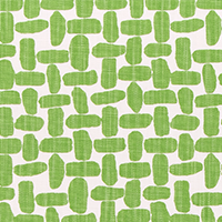 Farley Courtyard Green Slub Linen White
