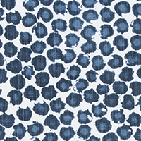 Freedom Prussian Blue White Slub Linen