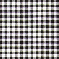 Gingham Black 7oz Cotton Fabric