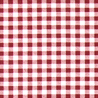 Gingham Pompeian Red