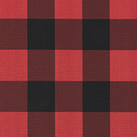 Buffalo Check Red/Black 7oz Cotton