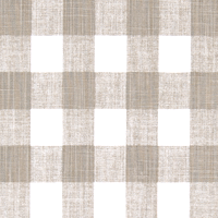 Buffalo Plaid Ecru Slub Canvas