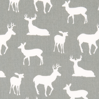 Deer Silhouette Storm/Twill