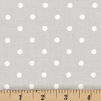 Mini Dot French Gray/White