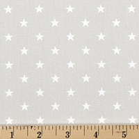 Mini Star French Grey/White Twill