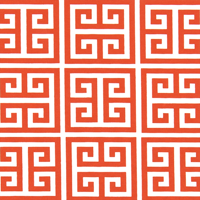 Outdoor Fabric - Towers Orange