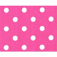 Polka Dot Candy Pink/White 7oz Cotton