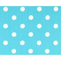 Polka Dot Girly Blue/White Twill