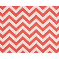 Zigzag Coral/White 7oz Cotton
