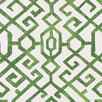 Jing Courtyard Green Slub Linen White