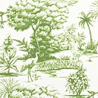 Marco Toile Tendril Dark Green Fulton Fabric