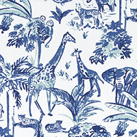 Meru Commodore Blue Slub Canvas