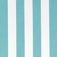 Outdoor Fabric - Stripe Aqua Polyester