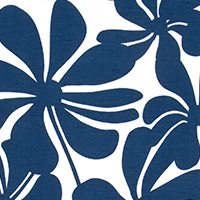 Outdoor Fabric - Twirly Courtyard Navy