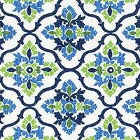 Plumbago Courtyard Slub Linen White