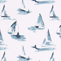 Sea View Weathered Blue 7oz Cotton