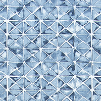Angela Harris - Shibori Triangle Indigo Luxe Canvas