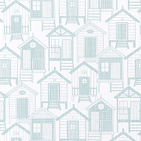 Surf Shack Blue Haze Slub Canvas