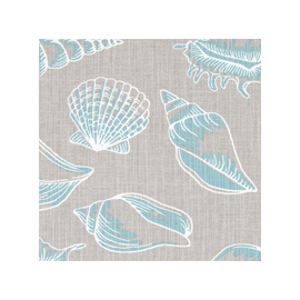 Beach Treasure Fountain Slub Canvas